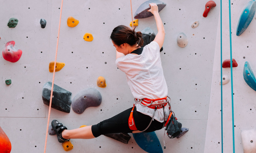 Bouldern, Klettern