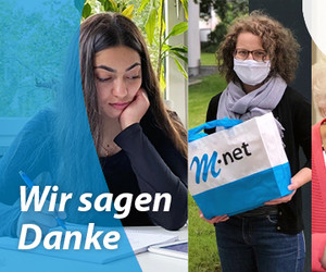 Voller Erfolg bei der Spendenaktion von M-net